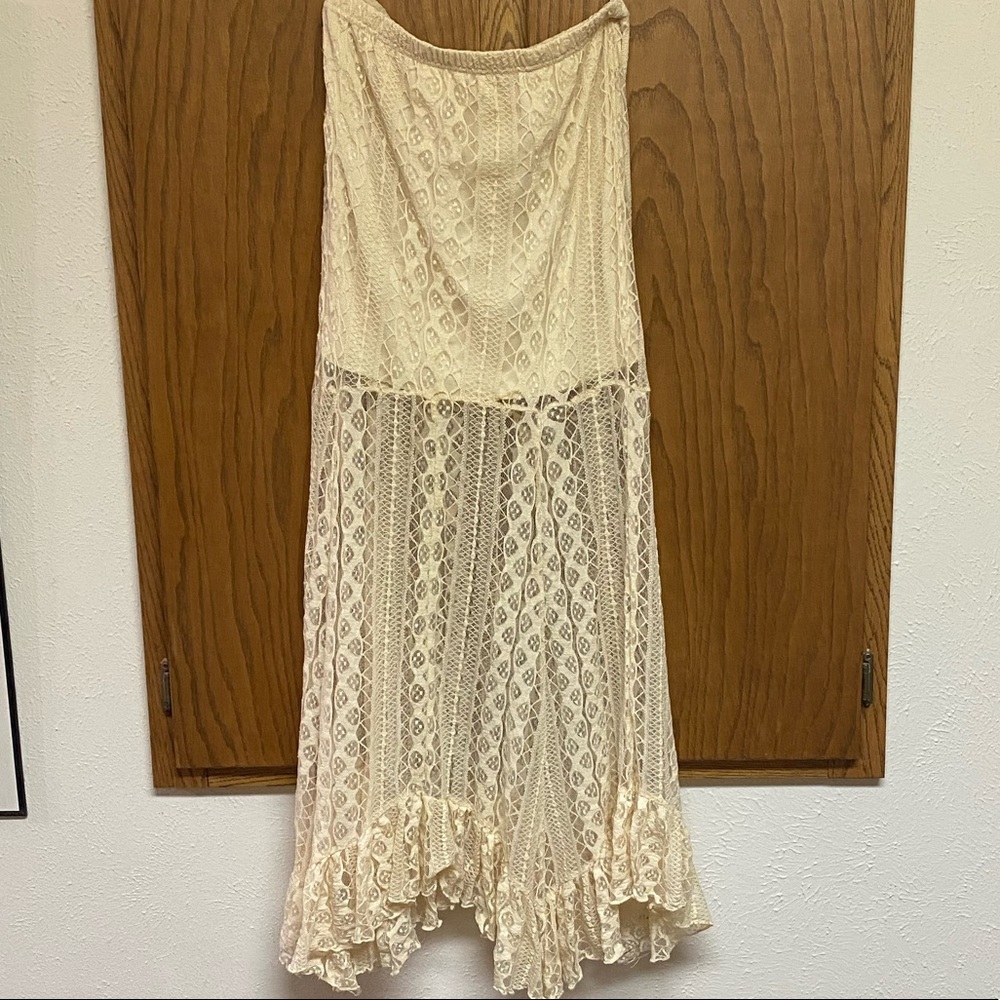 Cream Kirra PacSun Lace Maxiskirt